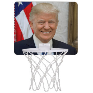 Donald Trump US President White House MAGA 2024  Mini Basketball Hoop