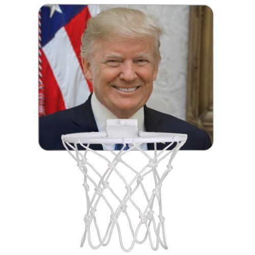 Donald Trump US President White House MAGA 2024  Mini Basketball Hoop