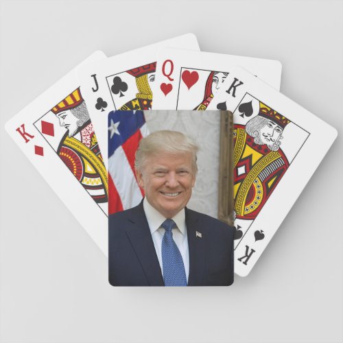 Donald Trump US President White House MAGA 2024  Poker Cards