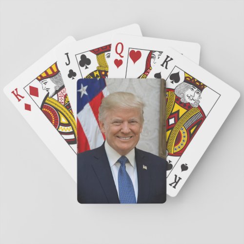 Donald Trump US President White House MAGA 2024  Poker Cards