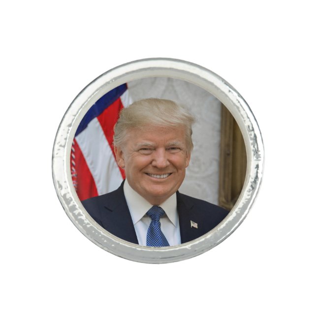 Donald Trump US President White House MAGA 2024  Ring (Front)
