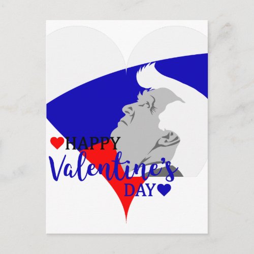 donald trump valentine holiday postcard