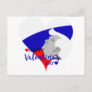 Donald trump valentine holiday postcard