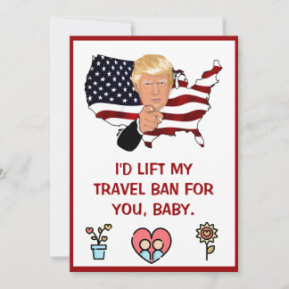 donald trump valentines day  FUNNY Holiday Card