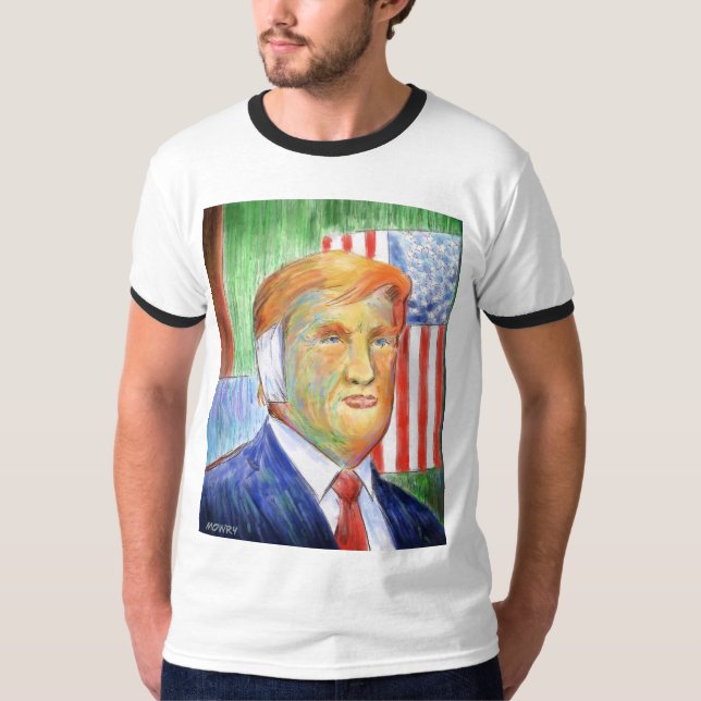 Donald Trump Van Gogh Ring T-shirt (Front)