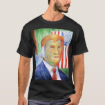 Donald Trump Van Gogh T-Shirt<br><div class="desc">Donald Trump with a wounded ear bandage rendered in Van Gogh style by artist David Mowry.</div>