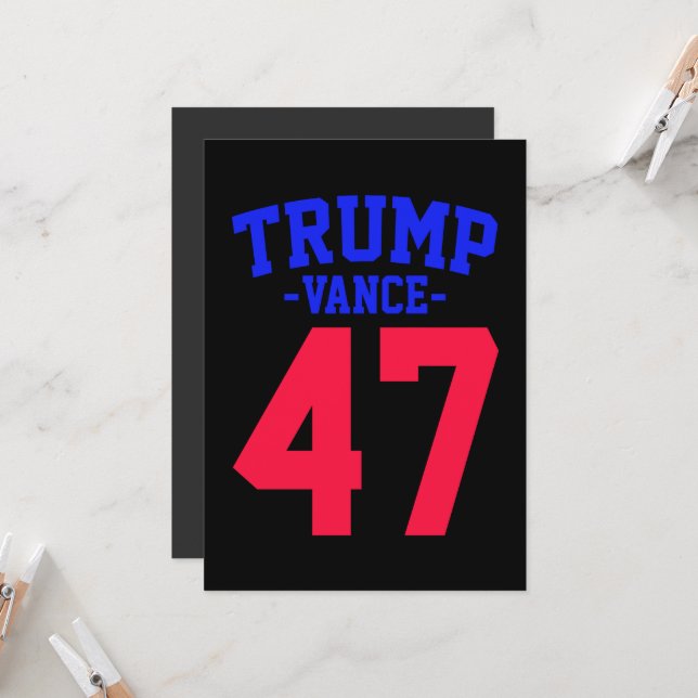 Donald Trump Vance 2024 Invitation (Front/Back In Situ)