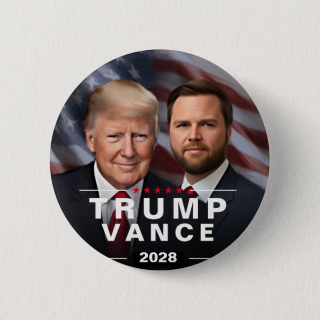 Donald Trump vance 2028election  Button (Front)