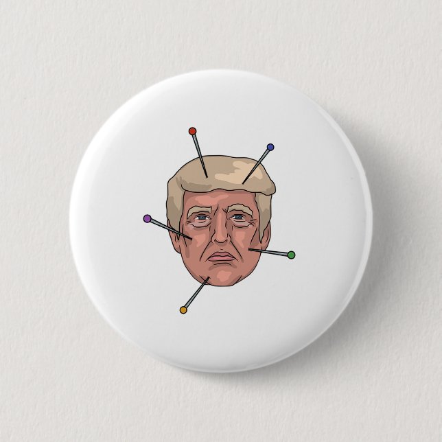 Donald Trump Voodoo Doll Pin Illustration (Front)