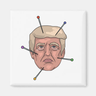 Donald Trump Voodoo Doll Pin Illustration Magnet