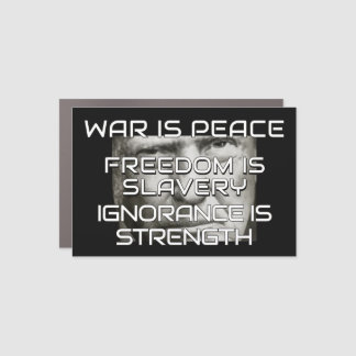 Donald Trump War is Peace Car Magnet