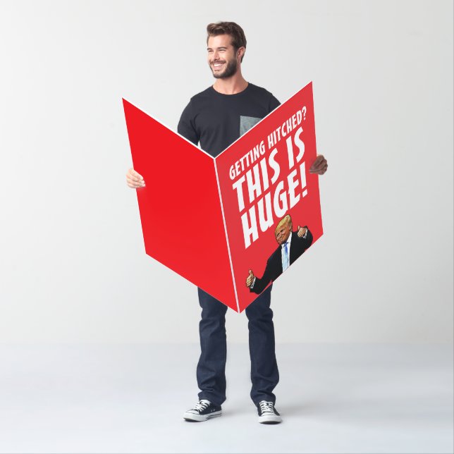 DONALD TRUMP WEDDING BIG GIANT GREETING CARD (In Situ)