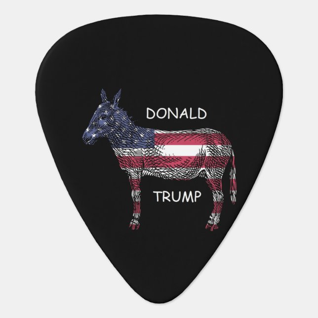 Donald Trump - What a Donkey! Guitar Pick (Front)