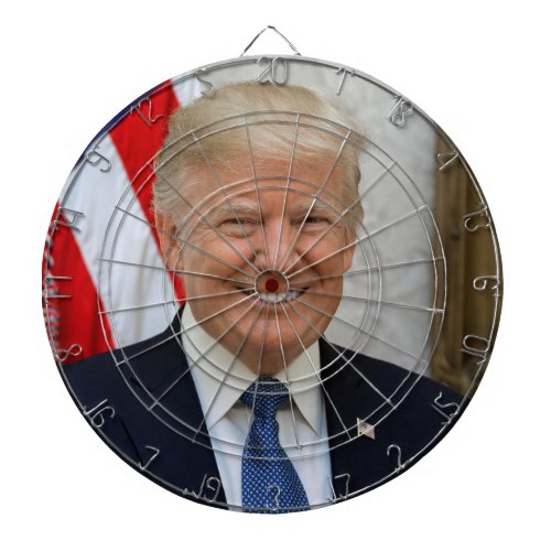 Donald Trump White House President Portrait Dart Board