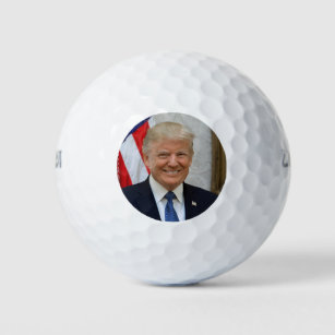 Donald Trump White House President Portrait Golf Balls