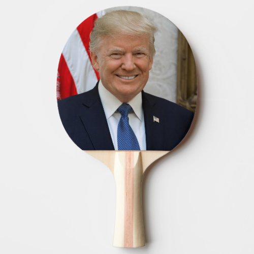 Donald Trump White House President Portrait Ping Pong Paddle