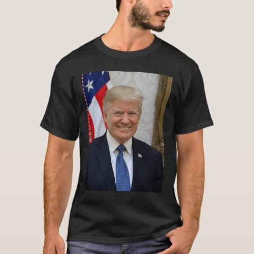 Donald Trump White House President Portrait T_Shirt