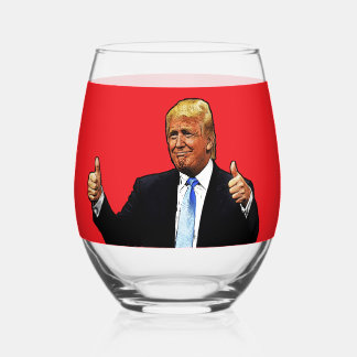DONALD TRUMP WINE GLASS