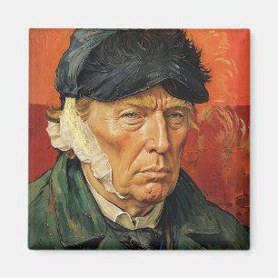 Donald Trump with Bandaged Ear Magnet