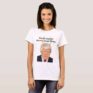 Donald Trump with Elephant Trump Devil Horns T-Shirt