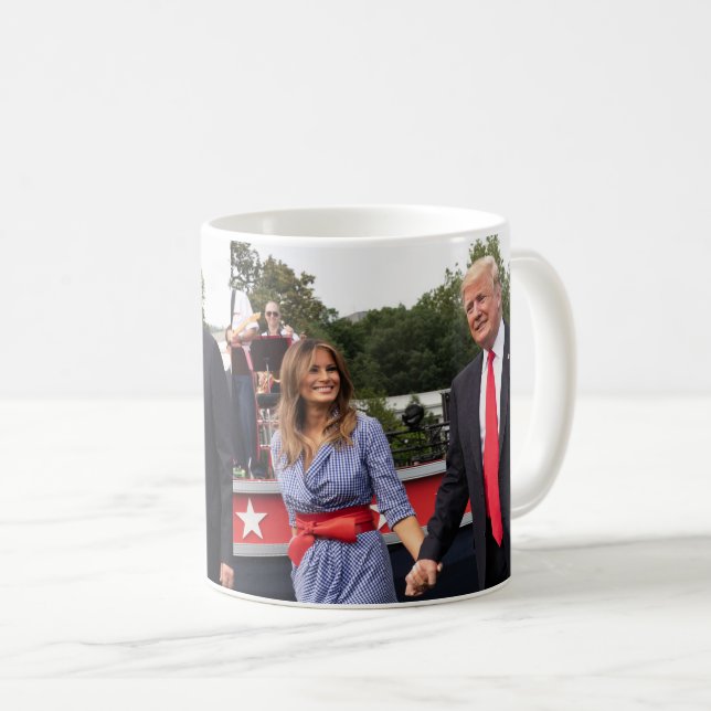 Donald Trump With First Lady Melania Coffee Mug (Front Right)