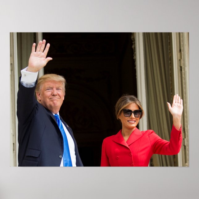 Donald Trump With First Lady Melania Poster (Front)