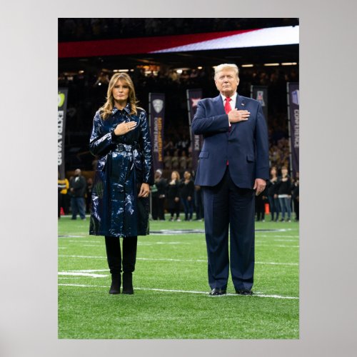 Donald Trump With First Lady Melania Poster