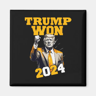 Donald Trump Won 2024 Election Inauguration Men Wo Magnet