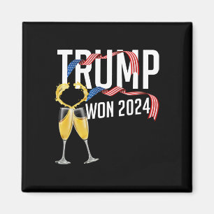 Donald Trump Won 2024 Election Inauguration Men Wo Magnet