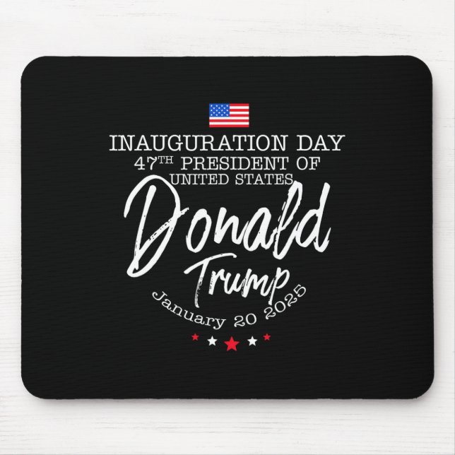 Donald Trump Won 2024 Election Inauguration Men Wo Mouse Pad (Front)
