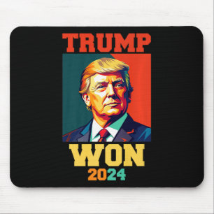 Donald Trump Won 2024 Election Inauguration Men Wo Mouse Pad