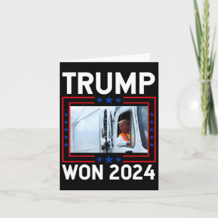 Donald Trump Won 2024 Election Inauguration Trump  Card