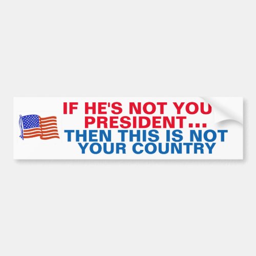 Donald Trump won so get over it Bumper Sticker