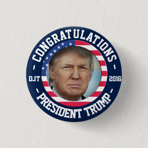 Donald Trump Won the Election! Celebration Button