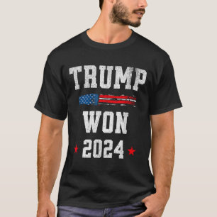 Donald Trump Won Wins 2024 Election 47th President T-Shirt