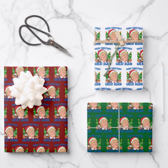 Donald Trump Wrapping Paper Sheets (Front)