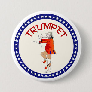 Donald Trumpet Button