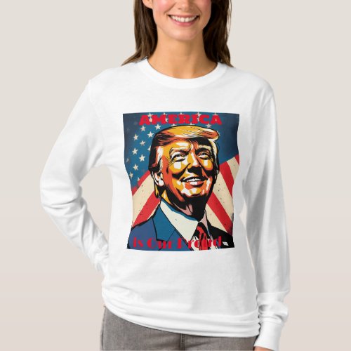 donald trumph in laughing style T_Shirt