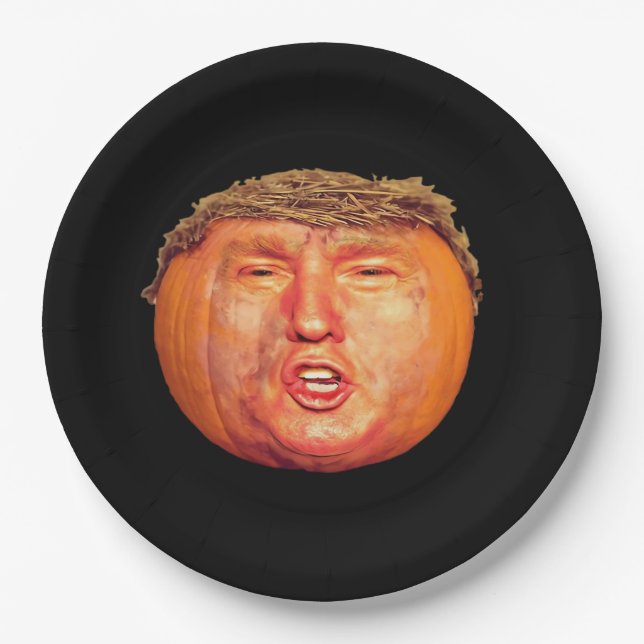 Donald Trumpkin Classic Paper Plates (Front)