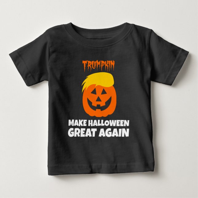 Donald Trumpkin Make Halloween Great Again Baby T-Shirt (Front)