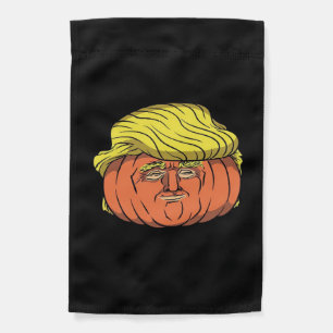 Donald Trumpkin Pumpking Garden Flag