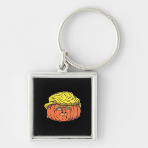 Donald Trumpkin Pumpking Keychain