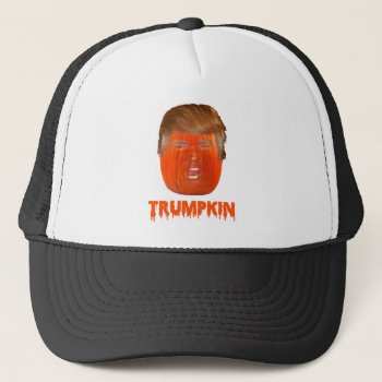 Donald Trumpkin Trump Jack-o-lantern Hats by LaughingShirts at Zazzle