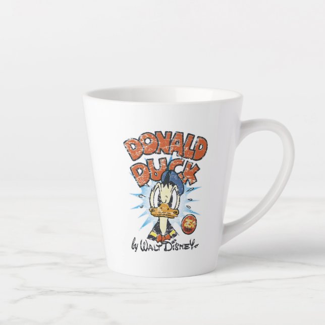 Donald Vintage Comic Cover Latte Mug (Right)