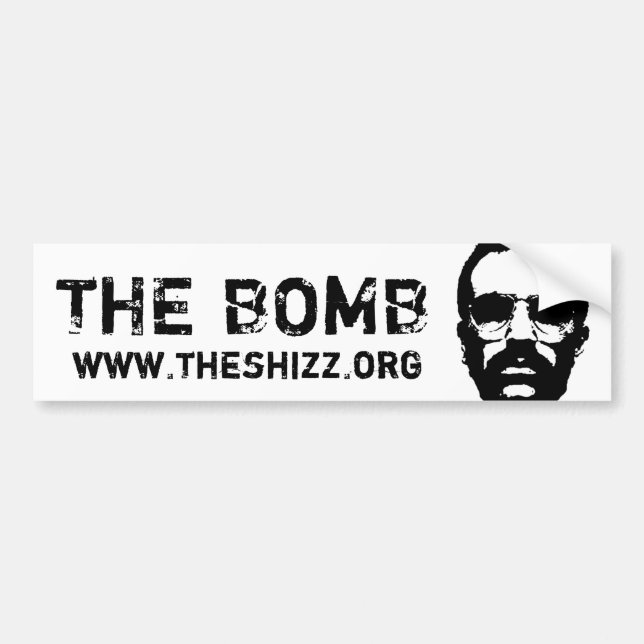DONALDHEAD, THE BOMB, www.theshizz.org Bumper Sticker (Front)
