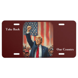 Donaldl Trump License Plate