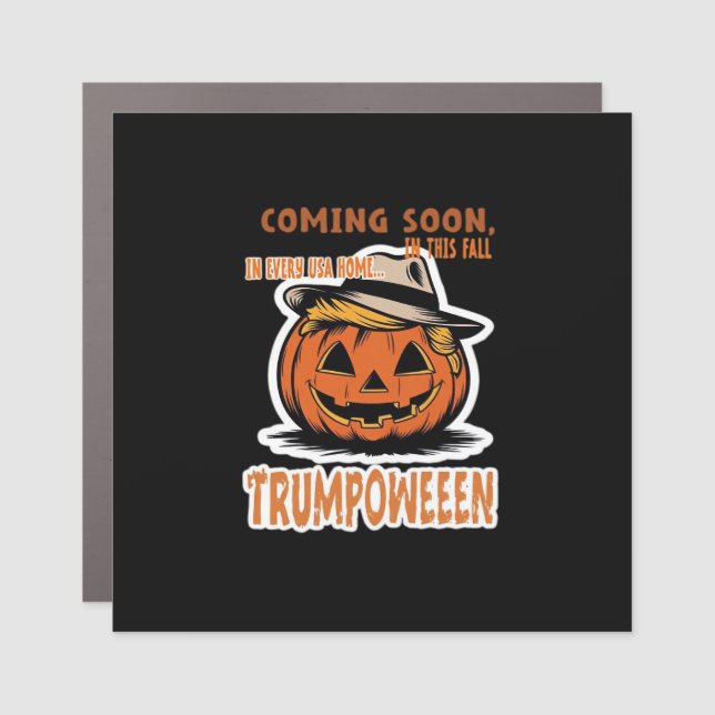 Donald's Trumpkin Pumpkin- Halloween Classic Car Magnet (Front)