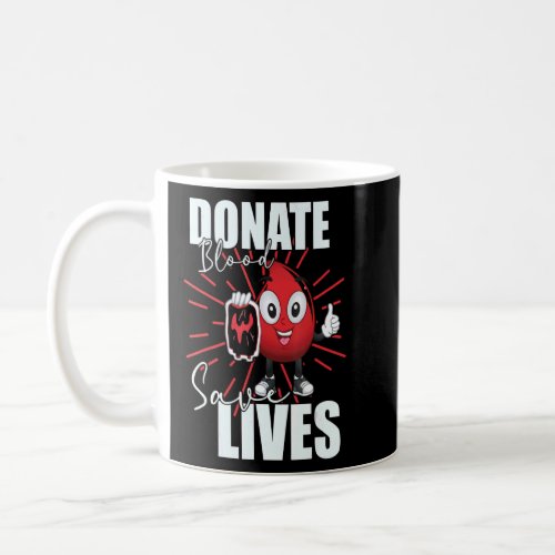 Donate Blood Save Lives  Life Saver Dispenser Bloo Coffee Mug