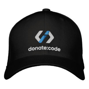 donate:code Embroidered Logo Baseball Cap