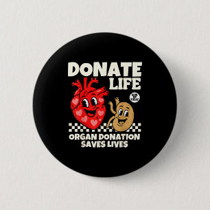 Donate life blood donation organ donation saves button